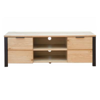 China Modern Metal Leg Style Coffee Table Modern Wooden Home Furniture Console Living White Oak Sideboard for sale