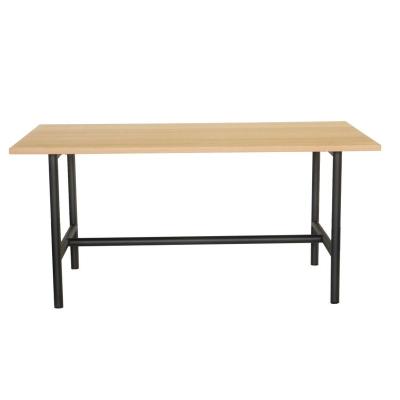 China MODERN Modern Metal Style White Leg Furniture Wooden Dining Table for sale