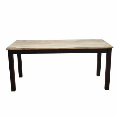 China MODERN Solid Wood Top Living Room Home Modern Design Wooden Dining Table for sale