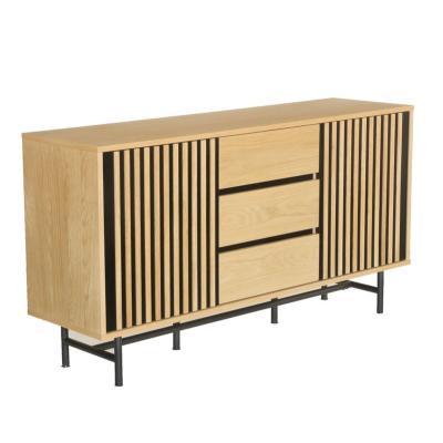 China Modern Modern Console Table Sliding Door Storage Cabinet Wooden Sideboard For Dining Room for sale