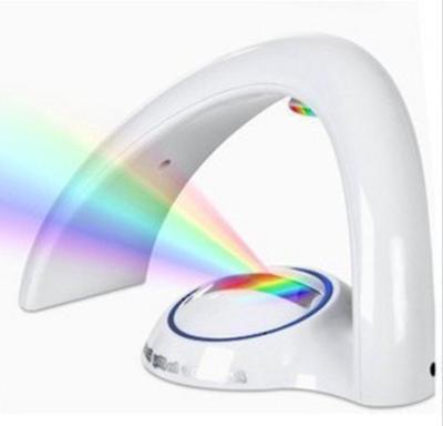 China Modern Battery Desk LED Night Light USB Rainbow Projection Lamp for Bedroom Light Projector for sale