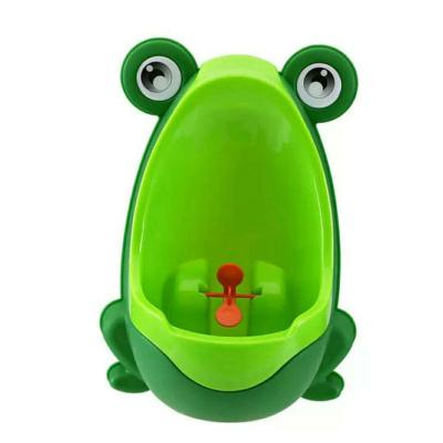 China Easy Install Plastic Cartoon Frog Design Baby Potty Training Toilet Kids Urinal Trainer For Children for sale