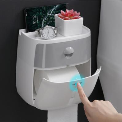 China Modern Waterproof Toilet Paper Box Holder Bathroom Paper Shelf Storage Box Toilet Dispenser for sale