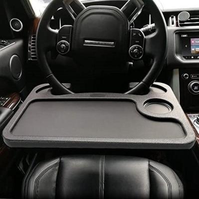 China Plastic Car Tray Portable Portable Steering Wheel Desk Car Table for sale