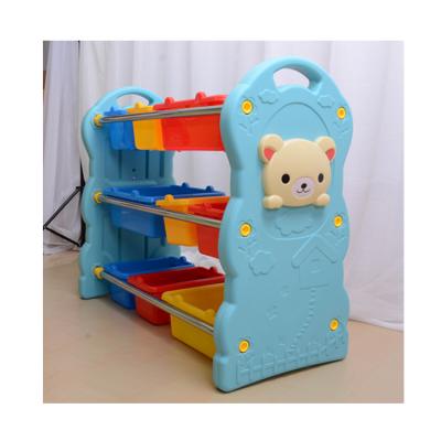 China Modern practical kindergarten and home kids toys plastic storage cabinet for sale