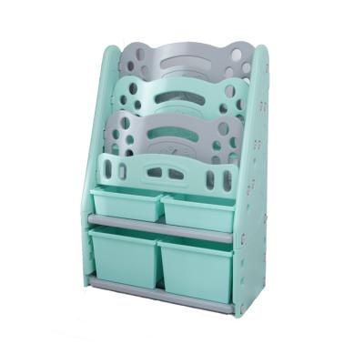 China Modern Top Quality Kids Customized Luxury Plastic Bookshelf With Storage Cabinet for sale