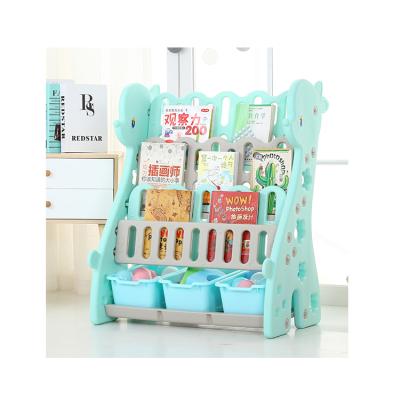 China New Modern Plastic Children Kids Furniture Keeper Shelf and Toy Storage Cabinet for sale