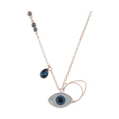 China CLASSIC 18K Gold Plated Chain Stainless Steel Evil Eye Pendant Necklace For Women for sale