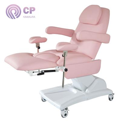 China Well-set/1 Motors Electric Remote Control Table Foldable Couch Bed Examination Gynecology Beauty Clinic Chair Medical Furniture for sale