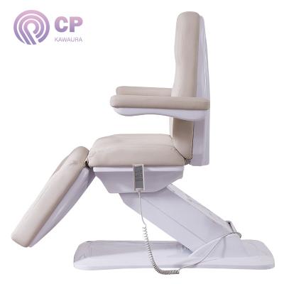 China Modern Comfortable Electric Adjustable Mobile Cosmetic Salon Furniture Eyelash Table Massage Therapy 2 Motor Facial Bed for sale