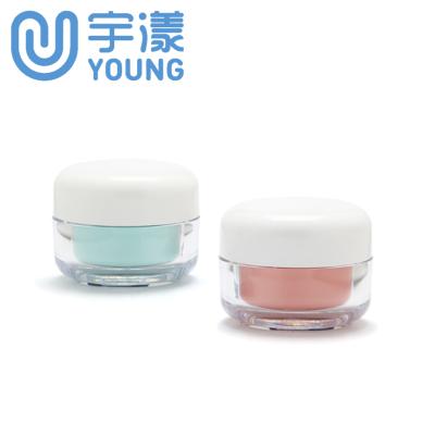 China Recyclable Wholesale Plastic Transparent Cream Bottle Eye Cream Empty Bottle Skin Care Around 50g Average Capacity for sale