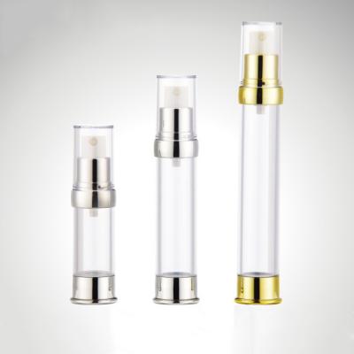 China China manufacture cosmetic gold and silver travel in vacuum bottles 15g 25g 35g for sale