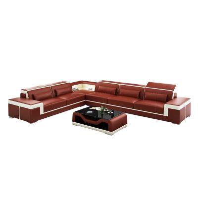 China (Size) Foshan adjustable modern leather sofa set design home sofa furniture for sale