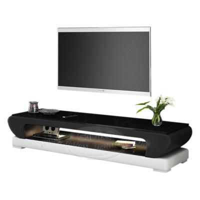 China New Modern Model Design LED Light Table Living Room Furniture TV Stand for sale