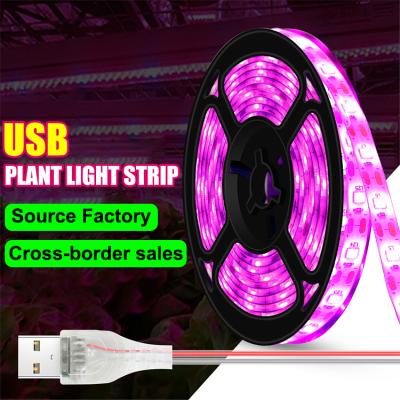 China 0.5M 1M 2M 3M USB 5V SMD 2835 Smart Waterproof Led Strip Light Indoor Plants Waterproof Led Grow Light for sale