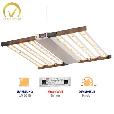 China Seed Starting High Efficiency Greenhouse Vertical Grow 6 Bar 650w LED Growth Light Bar For Indoor Plant for sale