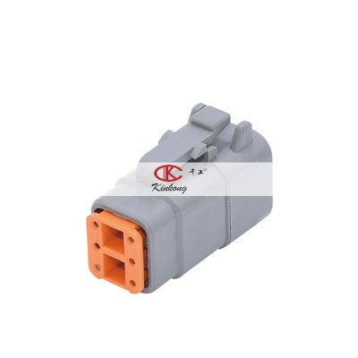 China 6 Way Female / Male DTM DTM06-6S+WM-6S DTM04-6P+WM-6P Series Car Automotive Connector With Chain Terminal for sale