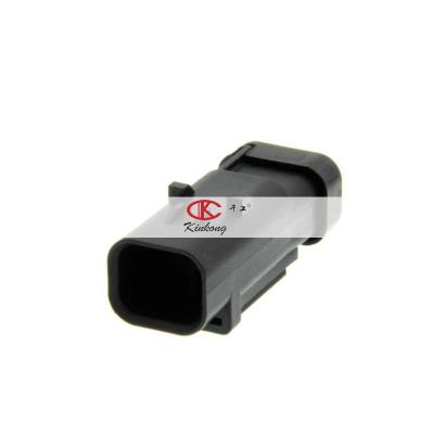 China 2 Pin Black Waterproof Automotive AMPSEAL Male 16 Series Connector 1871412-2 for sale