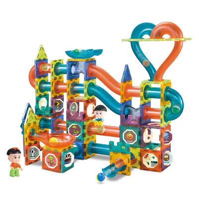 China Building Toy 188 Pcs Learning And Development Fort Creative Building Educational Magnet Tiles Blocks Toys for sale