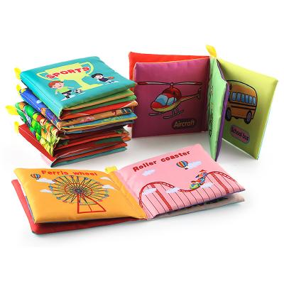 China Custom Creative Preschool Non-Toxic Cloth Baby Washable Soft Cloth Book for sale