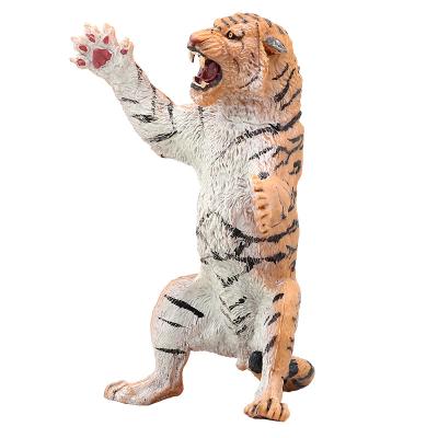 China PVC Figure Wild Animal Plastic Toys Learn Educational Plastic Mini Forest Zoo Realistic Tiger Model Toy Set for sale