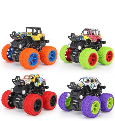 China Toy Mini Pull Back Stunt Car Diecast Toys For Kids Friction Powered Vehicle Monster Trucks for sale