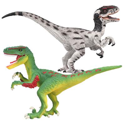 China Custom PVC Plastic Toy Animal Jurassic Realistic Looking Plastic Dino Velociraptor Model Dinosaur PVC Toys for sale