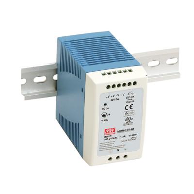 China Taiwan MEANWELL MDR-100 MDR-100 Series 12V~48V 7.5A~2A 100W DIN Series Single Rail Switching Industrial Power Supply for sale