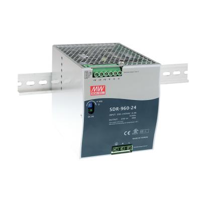 China Taiwan MEANWELL SDR-960 Series 24V~48V 40A~20A 960W Single Output Industrial DIN Rail Switching Power Supply SDR-960 With PFC Function SDR-960 for sale