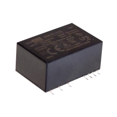 China Taiwan MEANWELL IRM-01 Series 3.3V~24V 300mA~42mA 1W Single Output Encapsulated Switch Type IRM-01 for sale