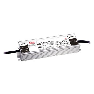 China Taiwan MEANWELL HLG-240H Power Supply Constant Voltage Change 12~54V 4.45A~16A 240W Series + Constant Current LED Driver HLG-240H for sale