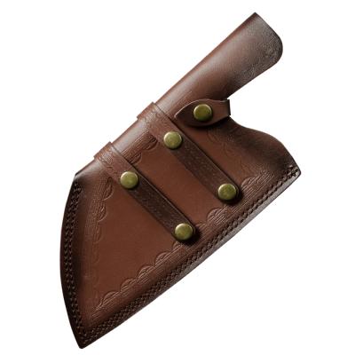 China Custom Chef Tactical Knife Sheath Xingye Durable Custom Leather Sheaths Logo Durable Butcher Knife Pu for sale