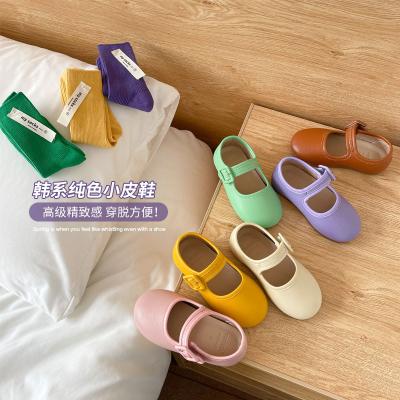 China New summer children's shoes candy color sweet prodigal soled square buckle princess shoes girls breathable 22-31 for sale