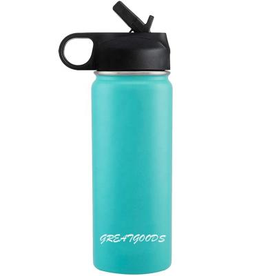 China 12oz 17oz Portable Hot Selling Kids Stainless Steel Kids Straw Water Bottle for sale