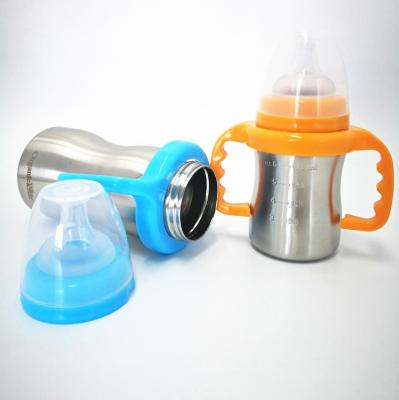 China BPA Free 290ml Stainless Steel Baby Food Grade 304 Baby Bottle for sale