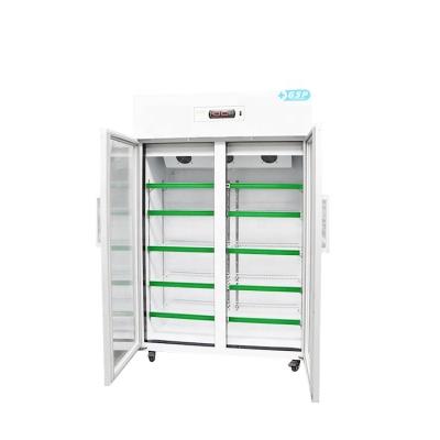 China 96018~20 Degree 2 Medical Glass Door Medical Storage Pharmacy Refrigerator For Sale for sale