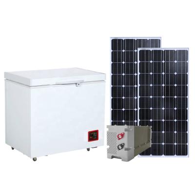 China Horizontal Chest 170L DC 12V 24V Solar Power Medical Refrigerator For Vaccine Storage for sale