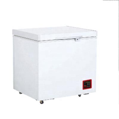 China Chest 135L DC 12V Solar Chest Medical Refrigerator with Solar Panel and Battery for sale