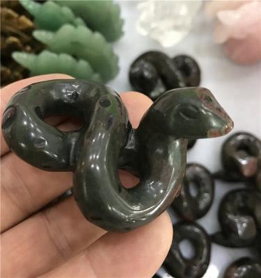 China China Natural Hand Carving Quartz Snake Crystal Stone Cobra for sale