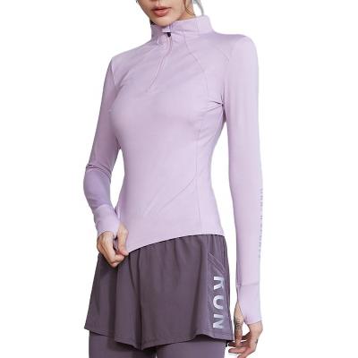 China Ladies High Performance Women Gym Breathable High Quality Lightweight Sweatshirt T-shirt Breathable Training Tops Long Sleeve Active Weear for sale