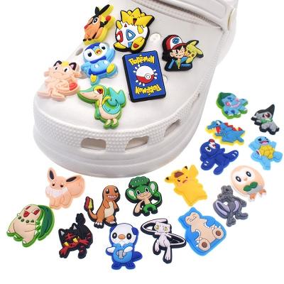 China Hot Selling PVC Clog Charm Shoes Pikaqiu Charms For Sale for sale