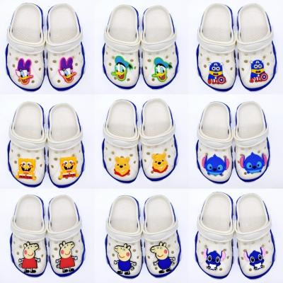 China Clog Charm BXH-01 Large Size Running Famous Cartoons Characters Designs PVC Rubber Shoe Charms Buckles Accessories For Clog Shoes for sale