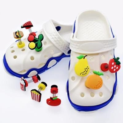 China Fruit Store Eco-friendly Spring Customized Drag Charm Children's Buckle Lace Shoe Charm Accessory for sale