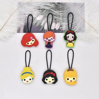 China Cute Custom High Quality Plastic Silicone PVC Zipper Pulls Sliders Pullers for sale