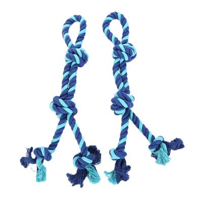 China For Dog Playing Rope Bone Wholesale Durable Toy For Dog Toy Colorful Rope Big Dog Toy Solid Rope for sale