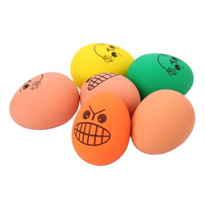 China Dog Factory Directly Sell Elastic Egg Multi Color Nibble On Toys Expressions Cute Pet Supplies Round Chewing Toy for sale