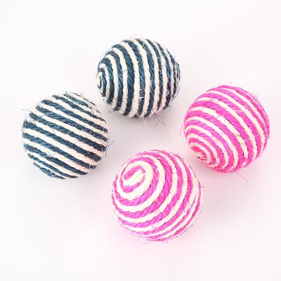 China Wholesale Cats Size Sisal Cat Ball Large With Bell Cat Toy Accessories For Kitten Kitten for sale