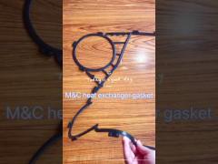 nt100m heat exchanger gaskets outside size 426*1279mm for lubricating oil cooler