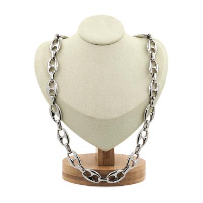 China New original FASHIONABLE INS style hip hop necklace metal trend silver advanced necklace for sale