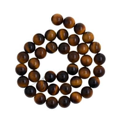 China Stone Premium Grade Yellow Tiger Eye Gemstone Beads Loose Stone Beads For Jewelry Making for sale